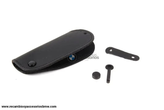 Funda Llave Bmw En Cuero Negro. Original De Accesorios