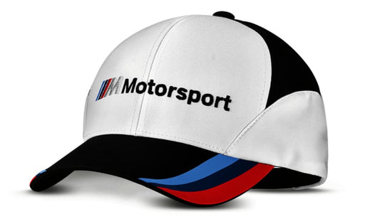 Gorra Unisex Bmw M Motorsport Blanca/negra Talla M-L . Original Merchandising