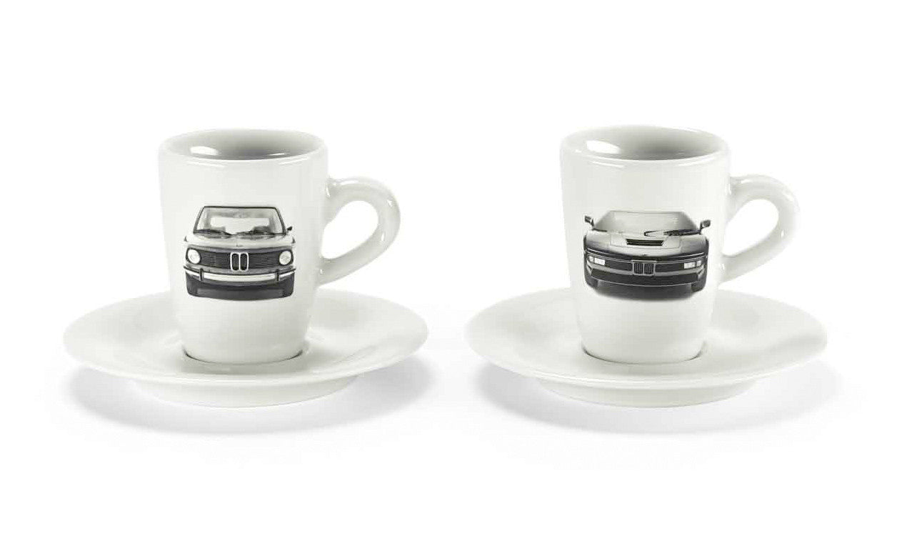 Juego De Tazas Espresso Bmw Heritage M1 / 2002 . Original Recambios