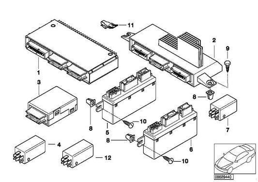 Modulo Luz Y Check-Control Para Bmw E39 E38 E53 E52 . Original Recambios