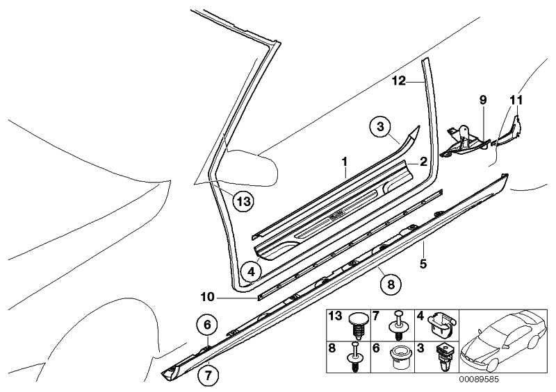 Set Umbrales ///M Original Para Bmw Serie 3 E46 Coupe O Cabrio. Recambios