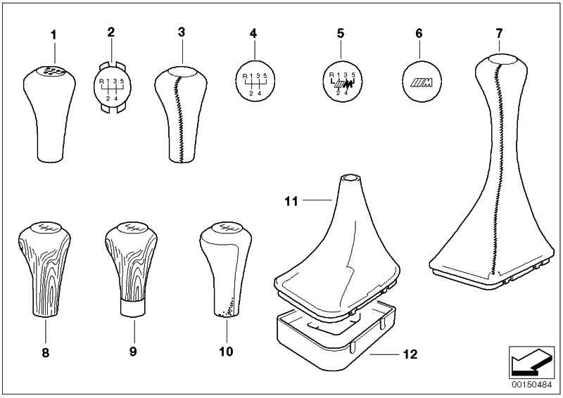 Fuelle Cambio De Marchas Cuero Walk-Nappa Negro Para Bmw E36 . Original Recambios