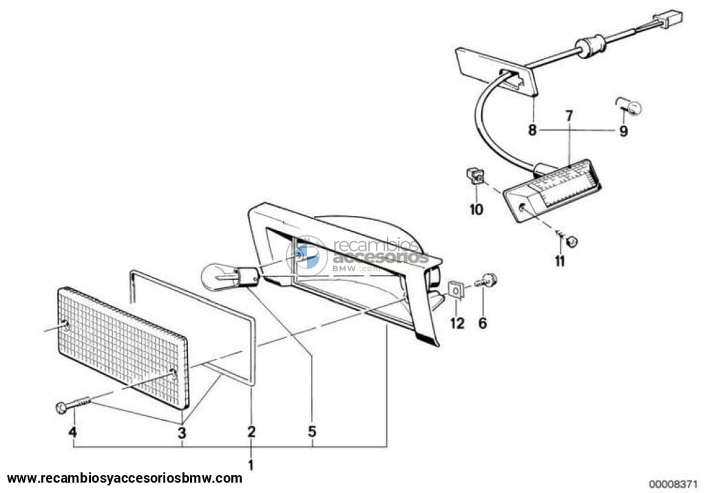 Indicador De Giro Para Bmw E30. Original Recambios