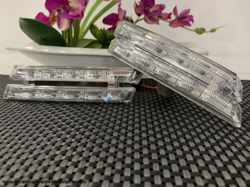 Intermitentes Laterales Led Transparentes Homologados 100% Canbus Para Bmw E46 Bombillas