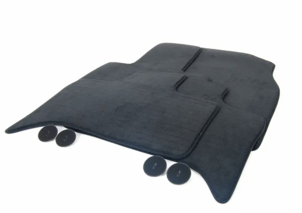 Juego Completo De Alfombrillas Velour Para Bmw X5 E53. Original Negro Accesorios