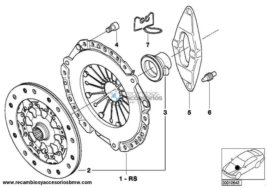 Juego Embragne D=228Mm Para Bmw E46 E60 E61 E85 . Original Recambios