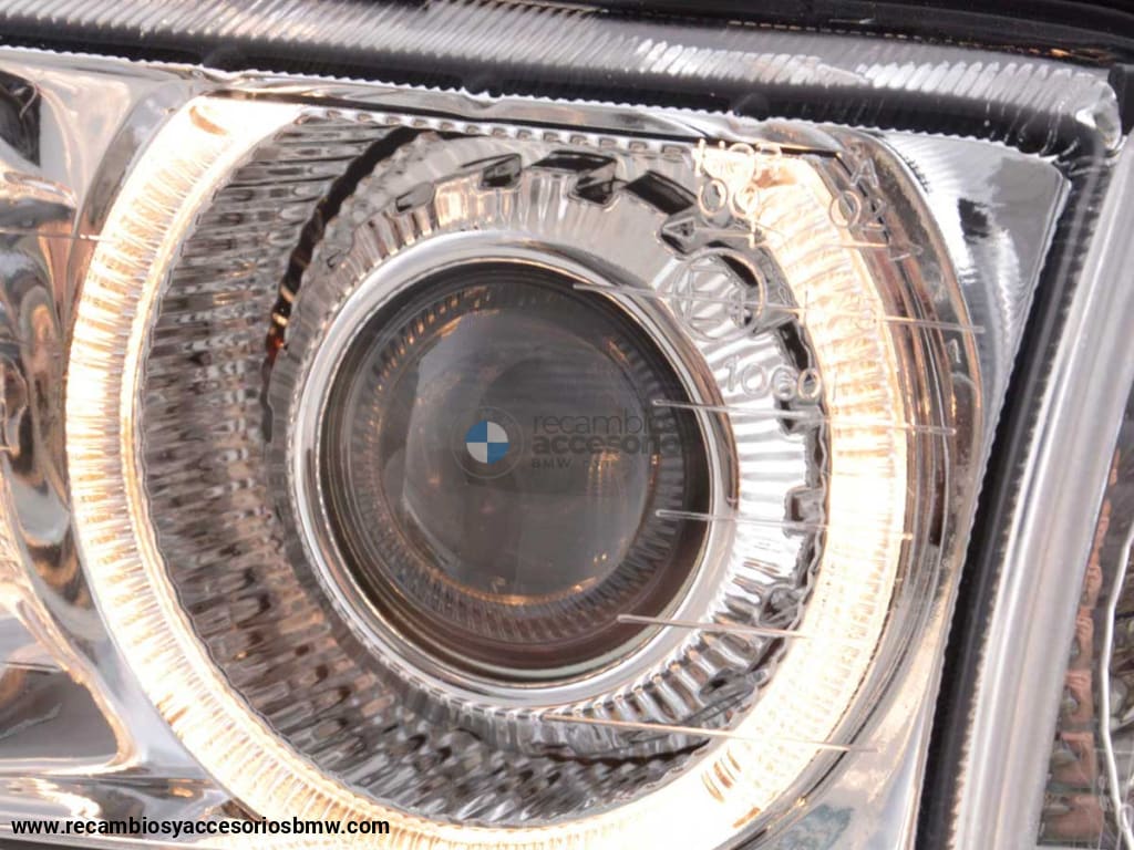 Juego De Faros Xenon Optica Angel Eyes Bmw 3Er Coupé Tipo E36 Año 92-98 Cromo Lights > Headlights