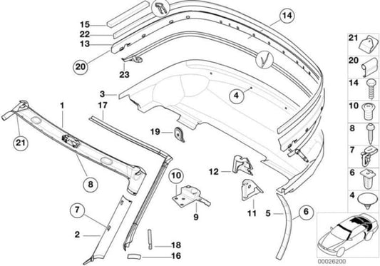 Junta De Compartimiento Capota Techo Corredizo Para Bmw Roadster Z3. Original Recambios