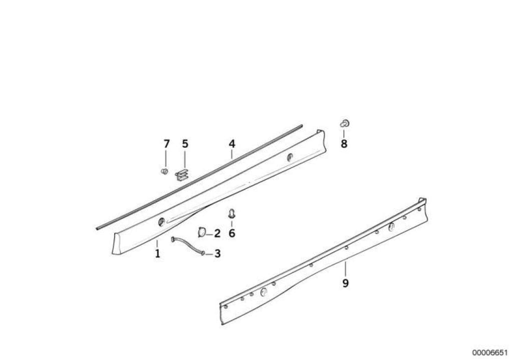 Junta Spoiler M Technic Para Bmw E36. Original De Recambios