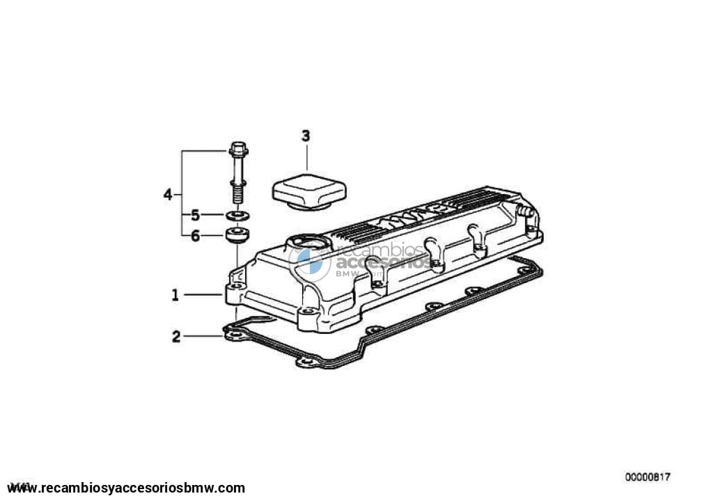 Junta Tapa Para Bmw Serie 3 E36 E46 E34 Z4 . Original Recambios