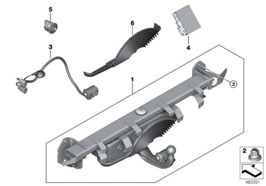 Kit De Reparación Para Toma Corriente Remolque. Válido Muchos Modelos. Original Bmw Recambios