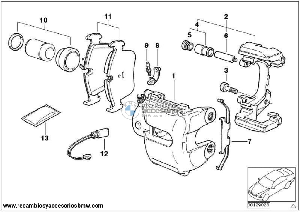 Kit Pastillas De Freno Delanteras Sin Amianto Para Bmw E83 X3 . Original Bmw. Recambios