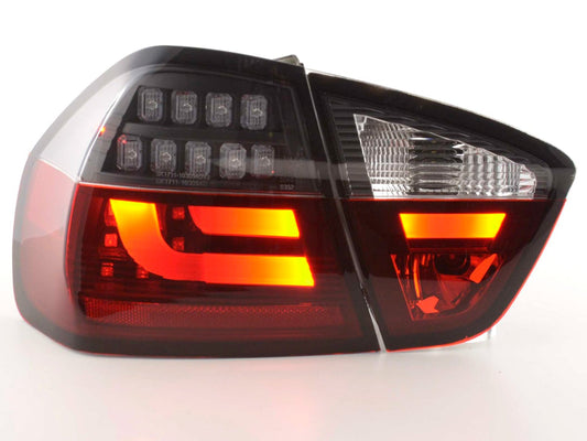 Juego De Luces Traseras Led Bmw 3-Series E90 Limo 05-08 Rojo / Negro Lights > Rear/tail Lights