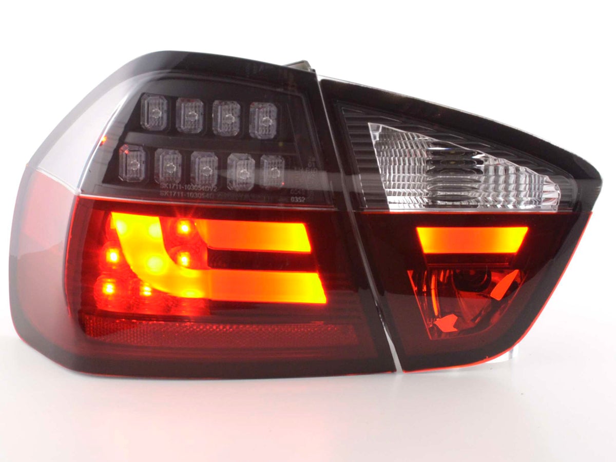 Juego De Luces Traseras Led Bmw 3-Series E90 Limo 05-08 Rojo / Negro Lights > Rear/tail Lights