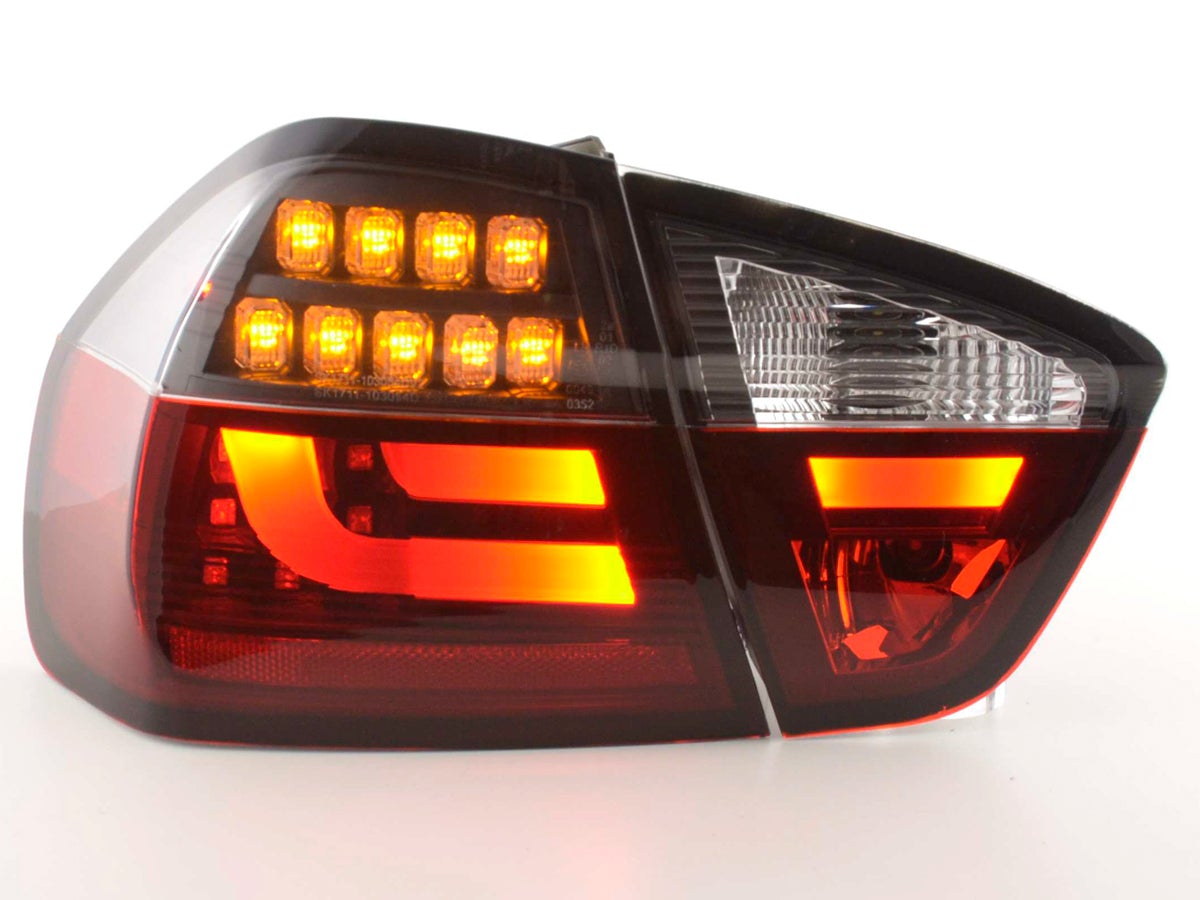 Juego De Luces Traseras Led Bmw 3-Series E90 Limo 05-08 Rojo / Negro Lights > Rear/tail Lights