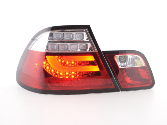 Pilotos traseros LED BMW Serie 3 E46 Coupé 99-02 transparente/rojo