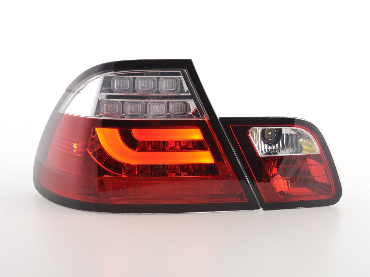 Pilotos Traseros Led Bmw Serie 3 E46 Coupe 03-07 Rojo / Transparente Lights > Rear/tail Lights