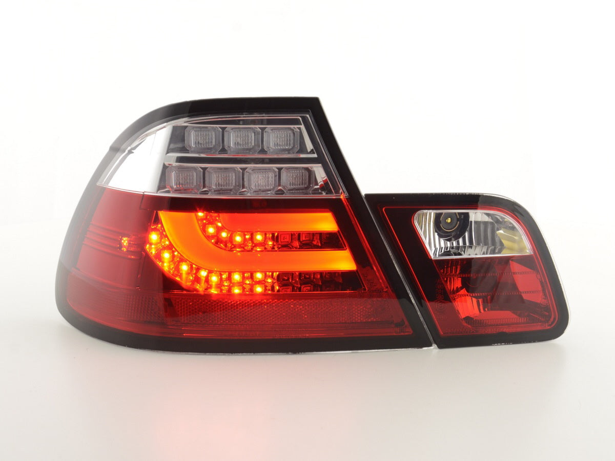 Pilotos Traseros Led Bmw Serie 3 E46 Coupe 03-07 Rojo / Transparente Lights > Rear/tail Lights