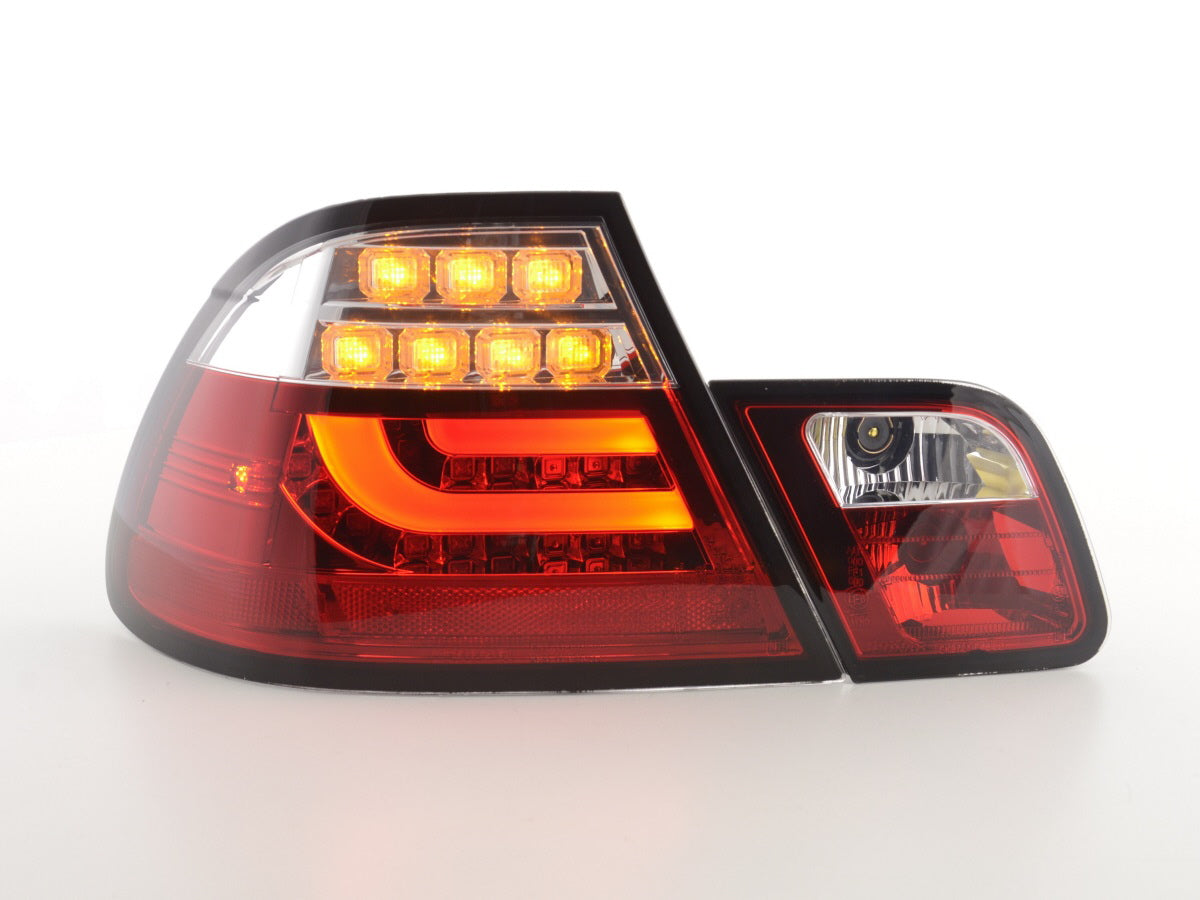 Pilotos Traseros Led Bmw Serie 3 E46 Coupe 03-07 Rojo / Transparente Lights > Rear/tail Lights