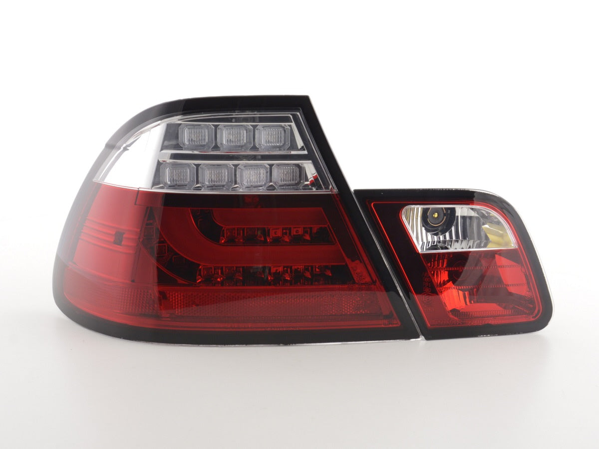 Pilotos Traseros Led Bmw Serie 3 E46 Coupe 03-07 Rojo / Transparente Lights > Rear/tail Lights