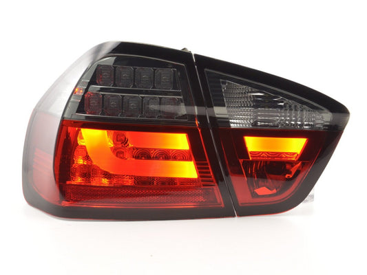 Juego De Luces Traseras Led Bmw Serie 3 E90 Limo 05-08 Rojo / Negro Lights > Rear/tail Lights