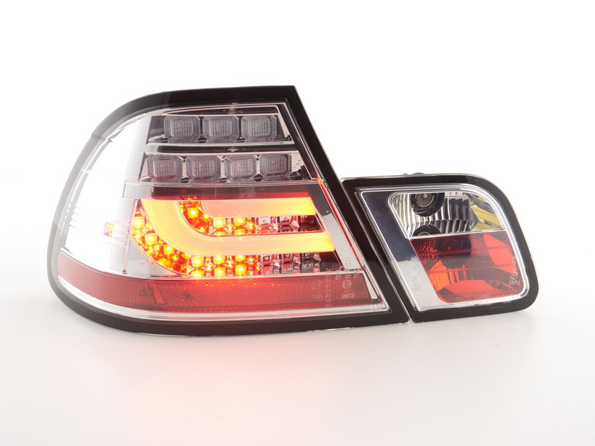 Juego De Luces Traseras Led Bmw Serie 3 E46 Coupe 99-03 Cromo Lights > Rear/tail Lights