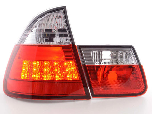 Juego De Luces Traseras Led Bmw Serie 3 Touring Tipo E46 98-05 Transparente / Rojo Lights >