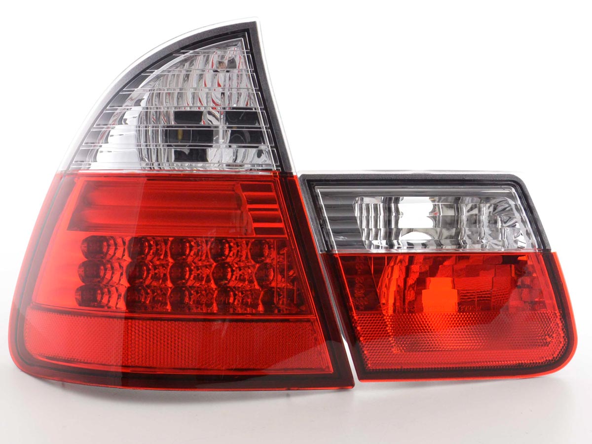 Juego De Luces Traseras Led Bmw Serie 3 Touring Tipo E46 98-05 Transparente / Rojo Lights >