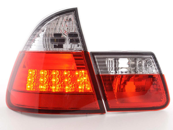 Juego De Luces Traseras Led Bmw Serie 3 Touring Tipo E46 98-05 Transparente / Rojo Lights >