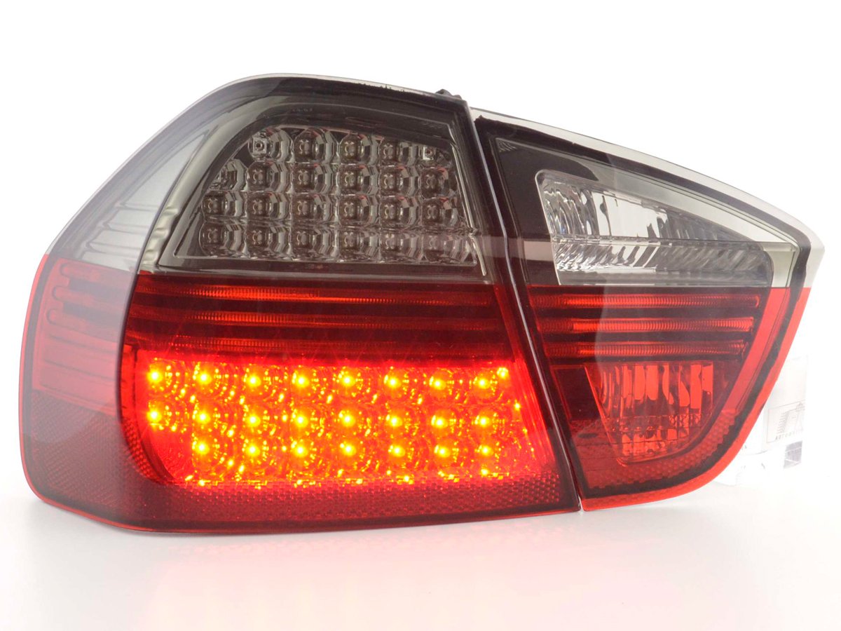 Juego De Luces Traseras Led Bmw Serie 3 Sedán Tipo E90 05-08 Negro / Rojo Lights > Rear/tail Lights