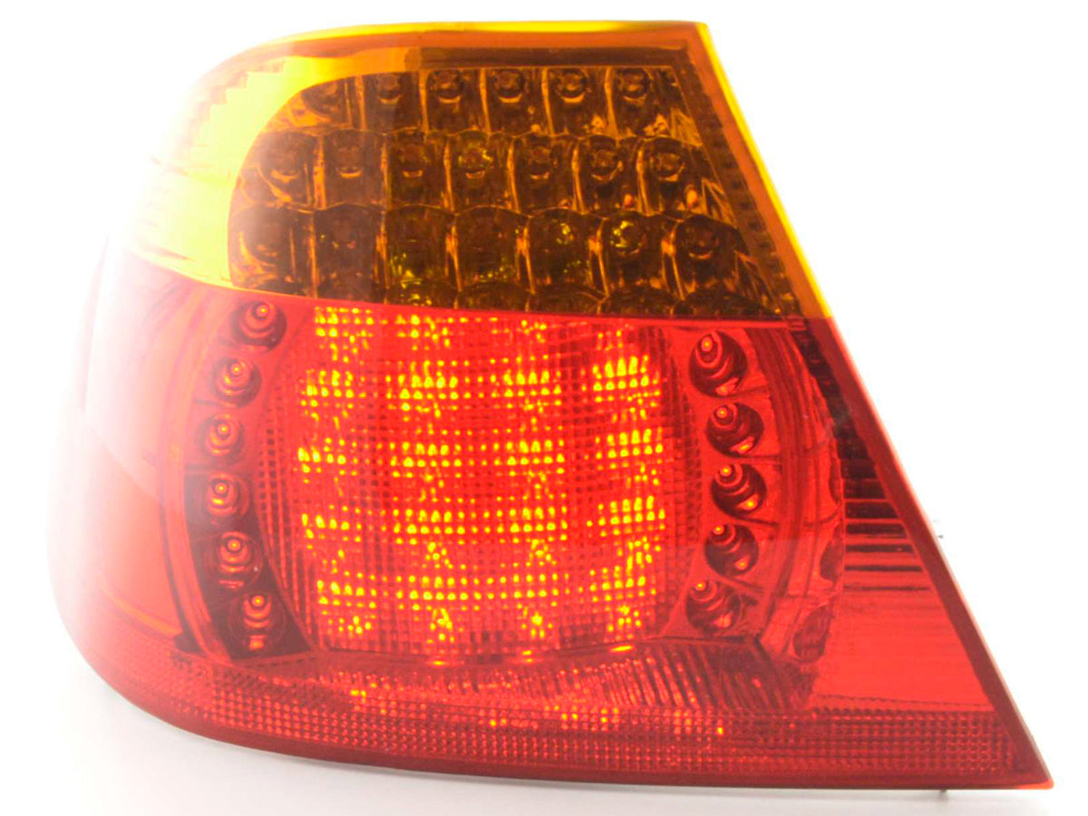 Replacement left tail light BMW 3 Series Coupe E46 03-06, yellow / red