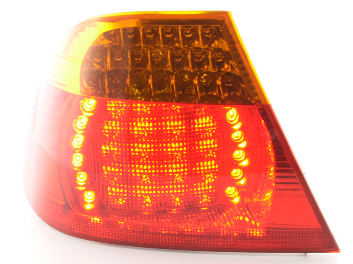 Replacement left tail light BMW 3 Series Coupe E46 03-06, yellow / red