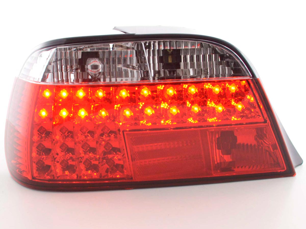 Juego De Luces Traseras Led Bmw Serie 7 Tipo E38 95- Rojo / Transparente Lights > Rear/tail Lights