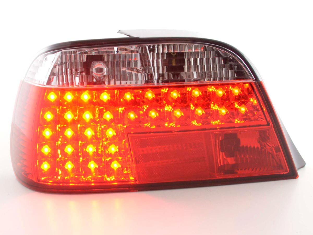 Juego De Luces Traseras Led Bmw Serie 7 Tipo E38 95- Rojo / Transparente Lights > Rear/tail Lights