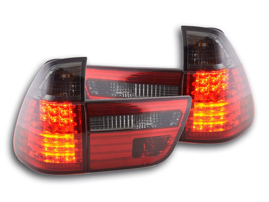 Juego De Luces Traseras Led Bmw X5 Tipo E53 98-02 Negro / Rojo Lights > Rear/tail Lights