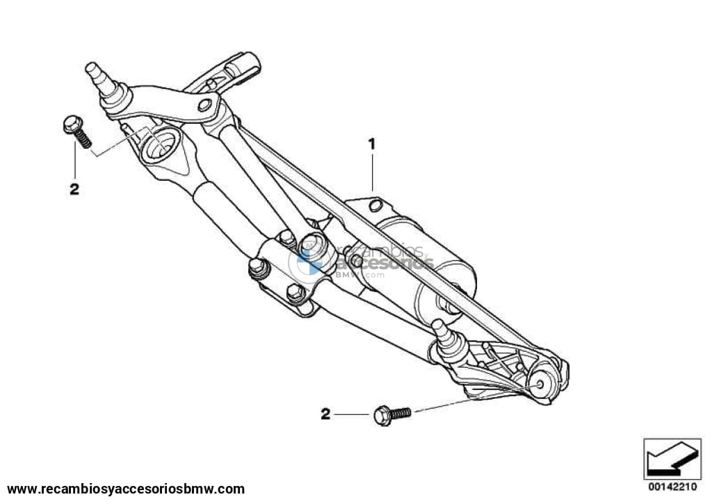 Limpiaparabrisas Completo Para Bmw E90 E91 E92 E93. Original Recambios