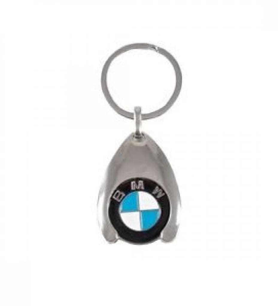 Llavero De Bmw Con Moneda Para Carrito Compras. Original Merchandising