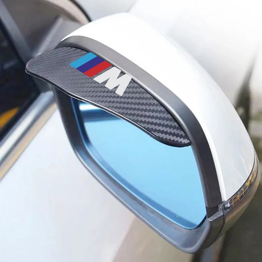 Capas/sobrancelhas para a chuva dos espelhos retaguariros bmw /// m - fibra de carbono