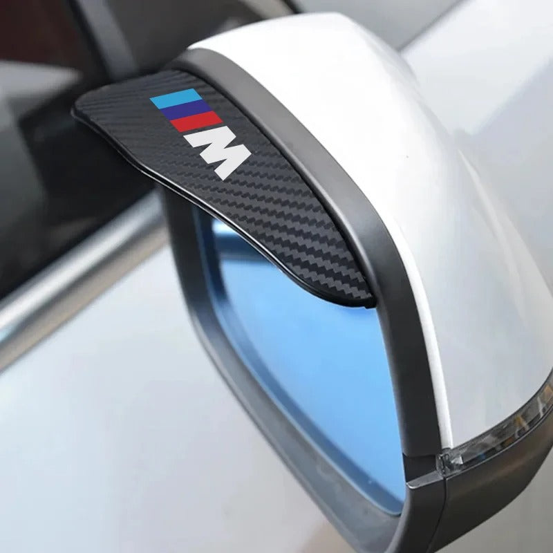 Couvertures / sourcils pour la pluie des rétroviseurs arrière BMW /// M - Fibre de carbone