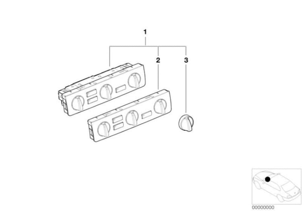 Mando Aire Acondicionado Para Bmw E46. Original Recambios