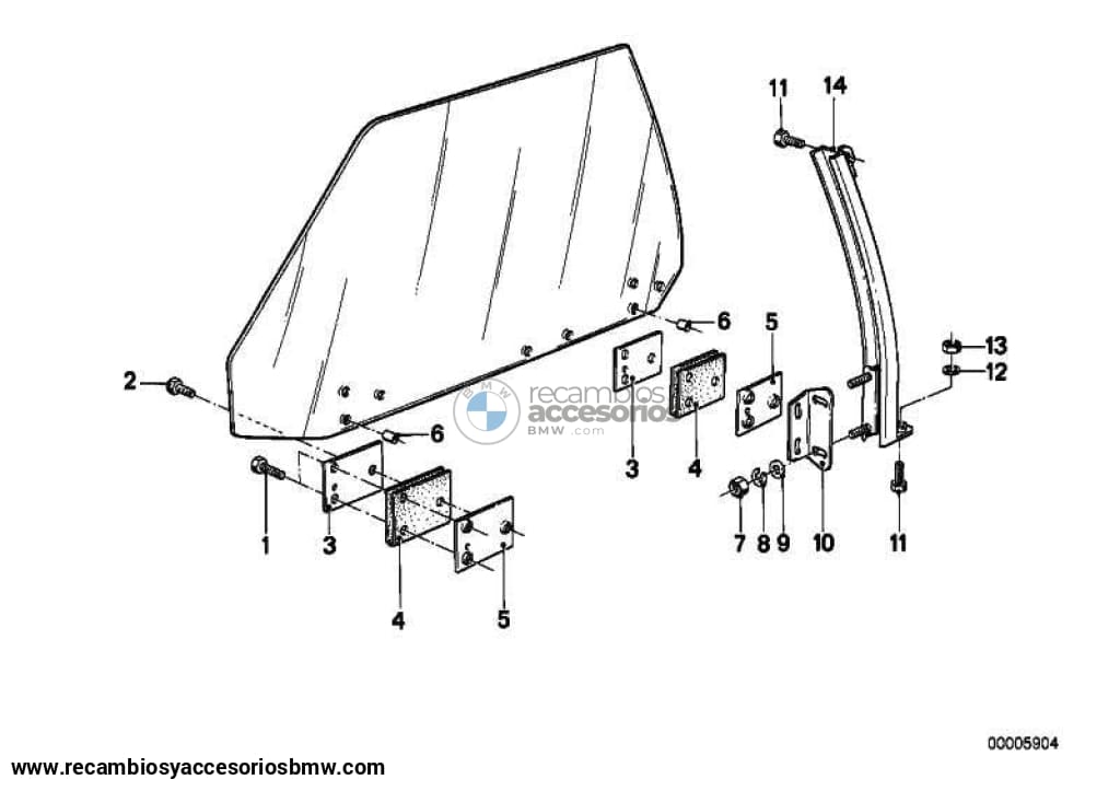 Manivela Elevalunas Para Bmw E30 . Original Recambios