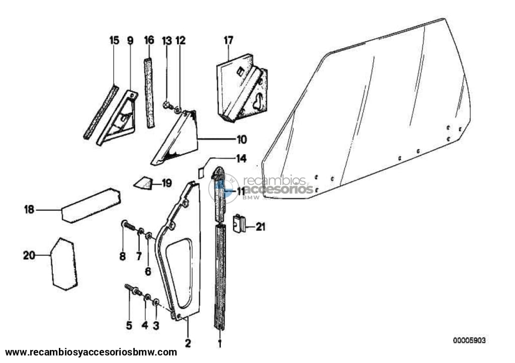 Manivela Elevalunas Para Bmw E30 . Original Recambios