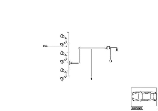 Mazo De Cables Motor Inyector Modulo Para Bmw E46 . Original Bmw. Recambios