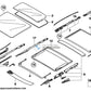 Mecanismo Cubierta Vidrio Delante Techco Solar Para Bmw E83 . Original Bmw. Recambios