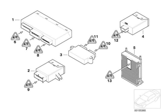 Módulo Básico 5 Sin Código Para Bmw E46 E83 E52. Original Recambios