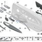 Moldura Manilla Cubierta Tirador Puerta Delantera Satinsilber Para Bmw F30 F31 F34 Gt F35 F32 F33