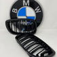 ¡novedad! Riñoneras / Parrillas Doble Linea Negro Brillante Tipo M4 Para Bmw E46 Coupe 2003-2006