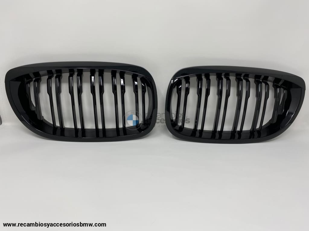 ¡novedad! Riñoneras / Parrillas Doble Linea Negro Brillante Tipo M4 Para Bmw E46 Coupe 2003-2006