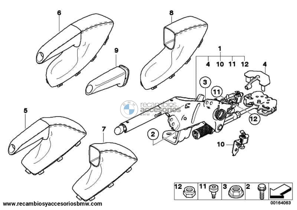 Palanca De Freno Mano Para Bmw E83 X3 . Original Recambios