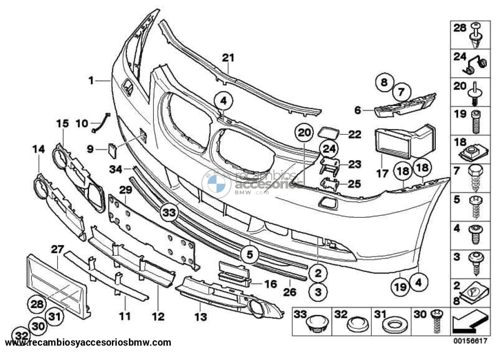 Palanca Izquierda Tapa Lavafaros Para Bmw E60 E61 . Original Recambios